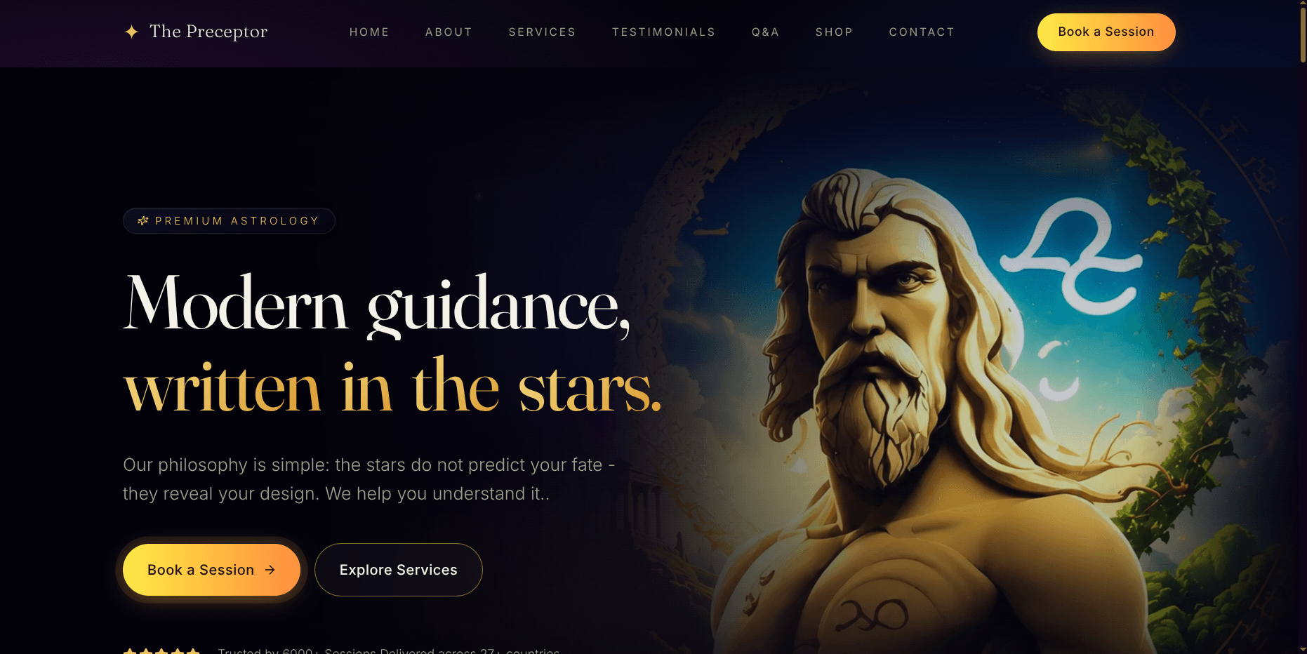 The Preceptor Global — Vedic Astrology Consultation Platform
